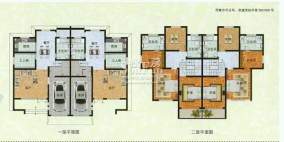 濠园养生墅A户型 6室面积:445.00平米