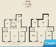 新澄富邸B1户型 6室面积:227.40平米
