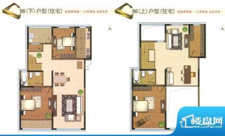 泰和江南B6户型 4室面积:229.64平米