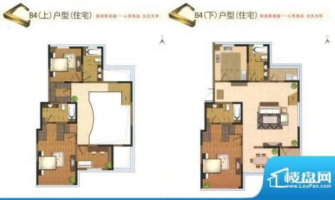 泰和江南B4户型 4室面积:225.50平米