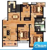 长江国际L户型 4室2面积:168.00平米