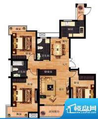 长江国际D户型 3室2面积:139.00平米