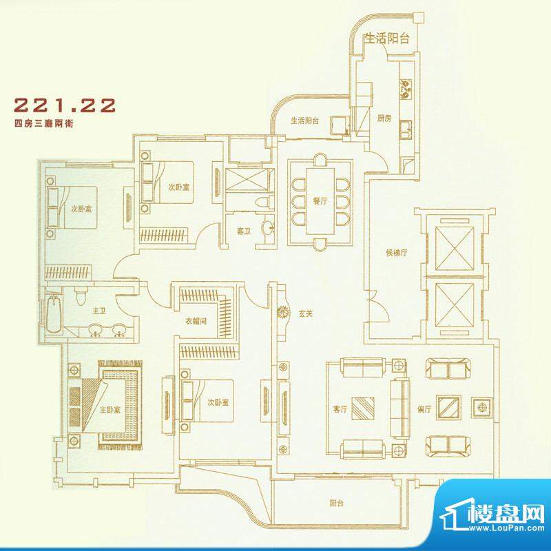 文峰城市广场文景嘉面积:221.22平米