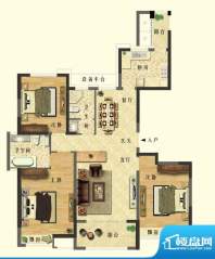 长江御园公寓F户型 面积:140.00平米
