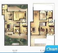 东亚乐府兰亭H5a户型面积:141.00平米