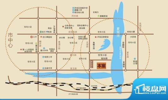 东晶国际花园交通图