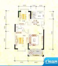 金碧苑1号楼02房户型面积:81.35平米