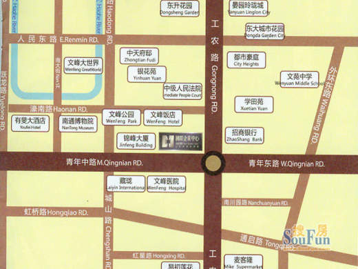 南通大饭店国际企业中心交通图
