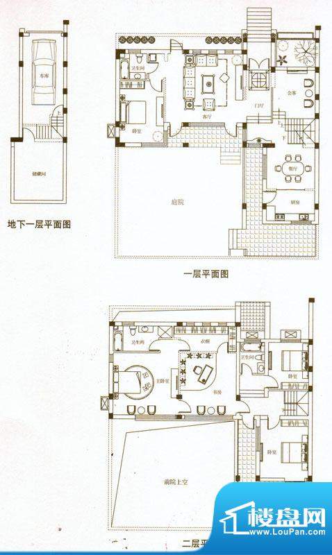 汉堂N1户型 4室2厅3面积:253.58平米
