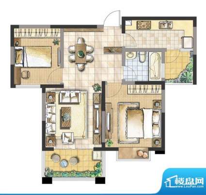 摩卡小镇一期7#、10面积:88.00平米