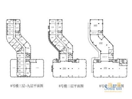 北城一品8#楼户型平面积:0.00平米