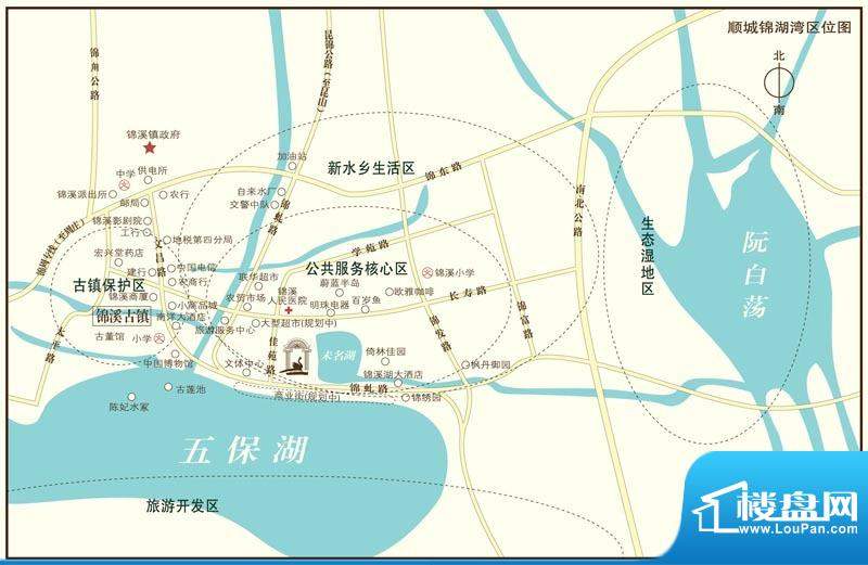 顺城·锦湖湾交通图