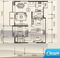 罗浮山岭南雅苑2号楼面积:136.57平米