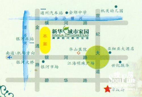 新华城市家园交通图