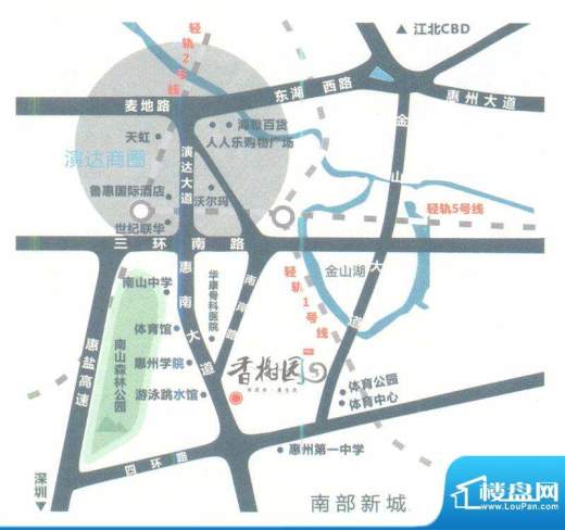 TCL香榭园交通图