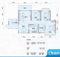 爱琴海8栋06户型 3室面积:88.20平米