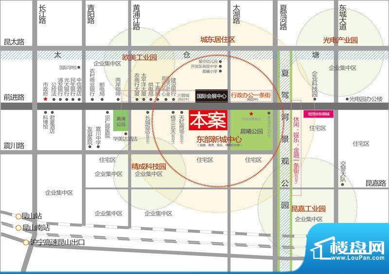 台协国际商务广场交通图