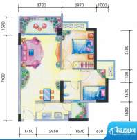 四洲蜜方C户型幸福小面积:74.57平米