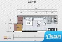 灿邦国际广场1号楼H面积:31.90平米