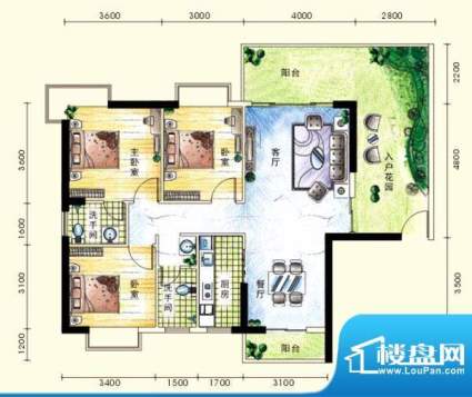 中兴佳苑1栋、5栋户面积:117.47平米