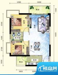 中兴佳苑5栋户型 2室面积:81.29平米