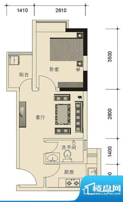 东方新天地大厦04/0面积:37.47平米