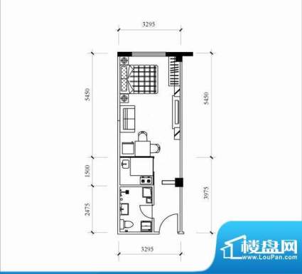 东方新天地大厦03户面积:42.31平米