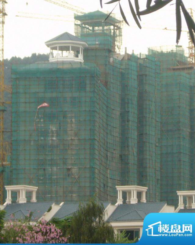 国华湖畔新城8栋工程进度已封顶2010091