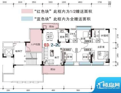 秋谷康城一期2栋2单面积:131.62平米