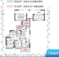 秋谷康城一期1栋2单面积:92.05平米