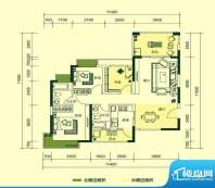 中央公园1栋 G户型 面积:92.14平米