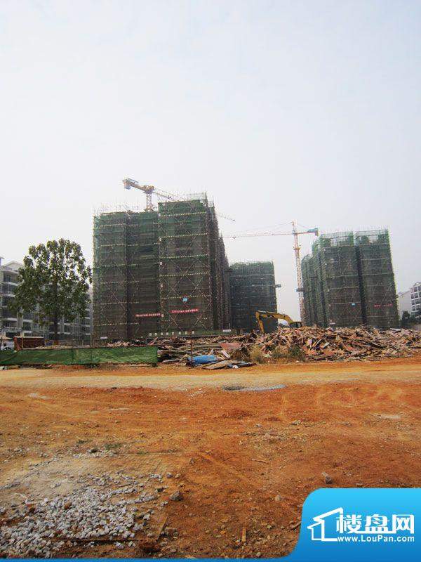 华韵上城中央湖景高层工程进度（2011.1