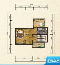 悦泉庄C3户型四层平面积:51.65m平米