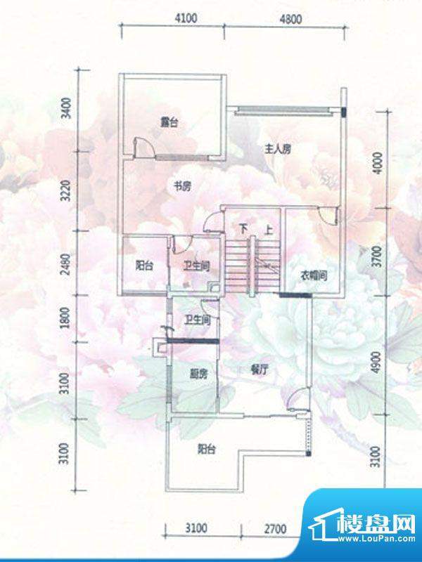 山水1号华远岚山5#中面积:212.72m平米