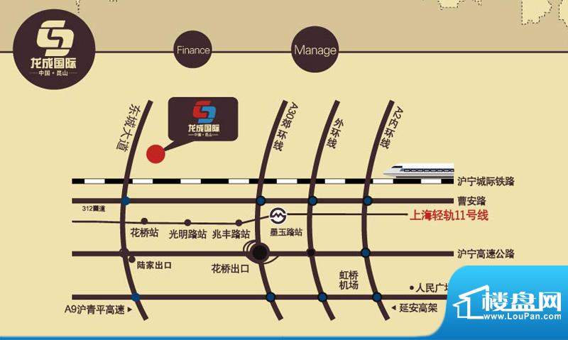 龙成国际商贸物流中心龙城国际交通图