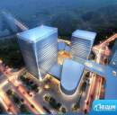 中国铁建·耀中心夜景鸟瞰效果图