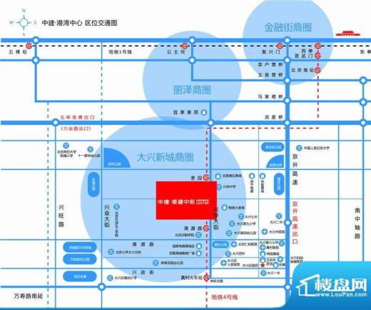 中建·港湾中心交通图