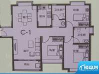 上品苑C1户型 3室2厅面积:127.55m平米