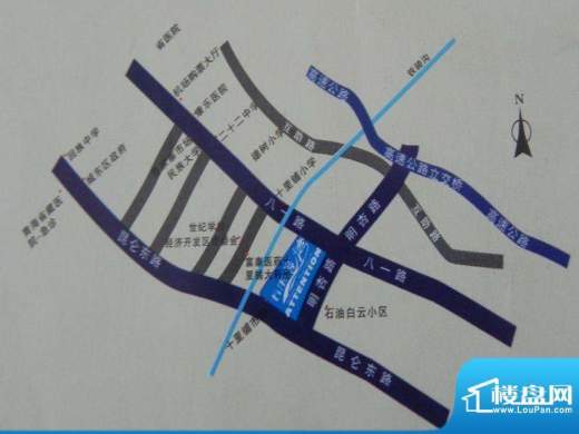 长乐港湾交通图