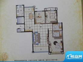 香格里拉3房B2X户型面积:144.00m平米