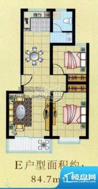 高科惠泽园户型图 2面积:84.70m平米