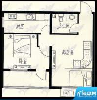 呈祥紫园户型图 1室面积:66.53m平米