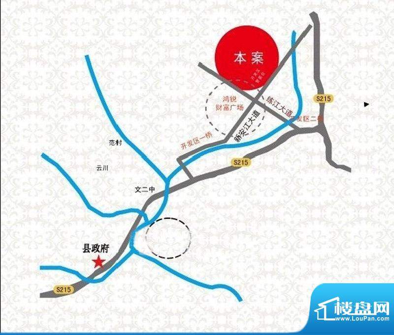 春江花园交通图