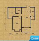 紫金城B2户型 2室2厅面积:87.83m平米