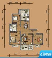 金汇康郡高层G1户型面积:113.30m平米