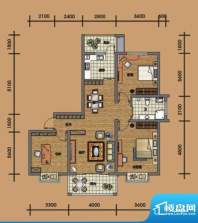 金汇康郡高层G2户型面积:118.60m平米