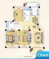 阳光威尼斯D3户型 3面积:114.50m平米