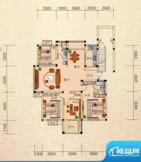  正元香槟城 G户型面积:140.00m平米