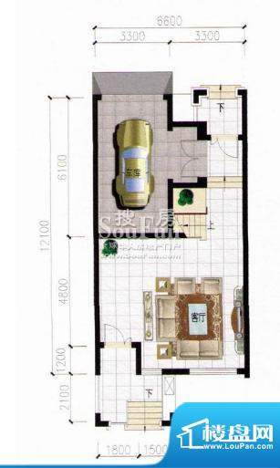 秀水山庄B户型别墅2面积:225.38m平米