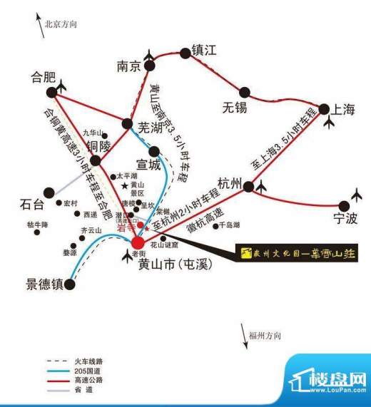 徽州文化园交通图